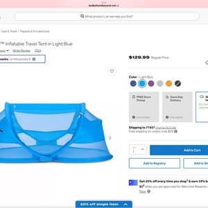 Joovy Gloo Infant Sleeper Tent/Sunscreen